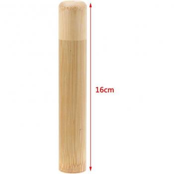 Eco‑Bamboo Reiserhythmen: 21/16 cm Handgemachte Zahnbürstenrohr