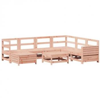 Divano da Giardino 8 Pezzi in Legno Massiccio di Douglas