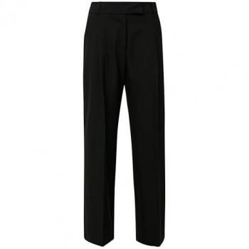 Linea Black Label: Pantaloni neri con pieghe – s.Oliver