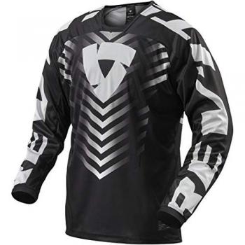 Camiseta REV'IT! Rough Negro-Blanco