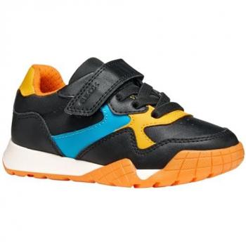 Schwarzer Geox Nylonschuh, Modell J Rann‑E