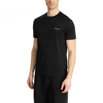 T-shirt girocollo Giorgio Armani Nero Uomo XL