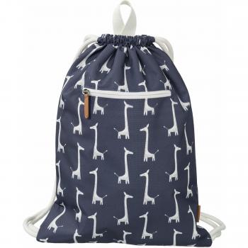 Giraffe Motiv Turnbeutel in Dunkelblau (38x27)