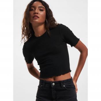 ONLY Damen Bluse 15294577 Schwarz Regular Fit M