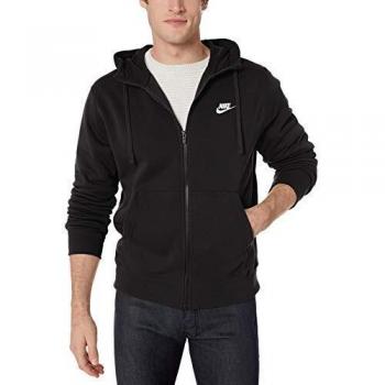 Nike NSW Club Fleece FZ Hoodie, Mens black Sweatshirt