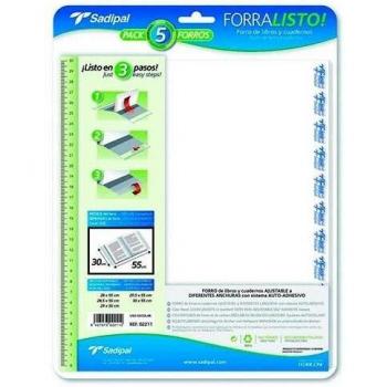 Forralibro PP ajustable adhesivo 280 x 505 mm