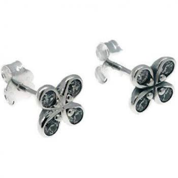 Pendientes de botón de plata para mujer Pandora