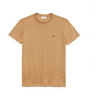 Camiseta Lacoste de algodón Pima manga corta color beige claro