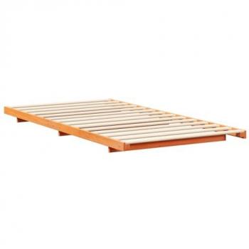 Marron Cire Cadre de Lit Surélevé – 100 x 210 cm Vidaxl