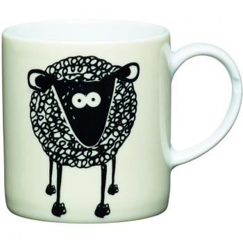 Taza de café Oveja, Porcelana, Multicolor, 7x4x7 cm
