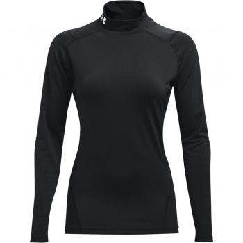 Camiseta de manga larga HeatGear® Armour Mock negra Under Armour