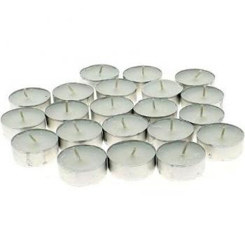 50 Stück weiße Stabkerzen von Atmosphera