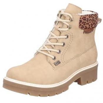 Winterstiefelette RIEKER – Schnürboots mit wasserfestem Textil‑Leder