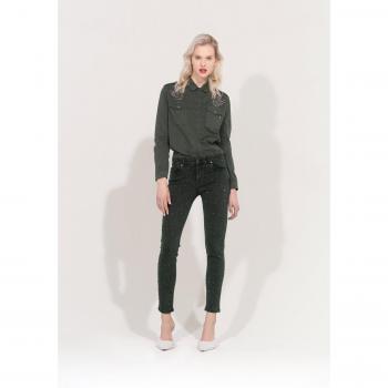 Jeans skinny effetto push up lavaggio stone