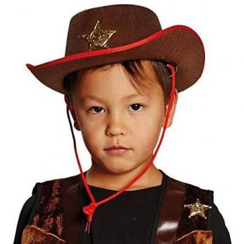 Kids-Brauner Cowboyhut 54