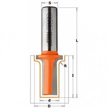 Fresa Profilata R/Concava HW Z2 S=12 D=22/12.7 R3.2 L70 dx