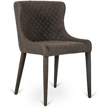 Afrodite Sedia in Tessuto Marrone Viva 1070