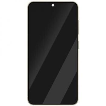Pannello display Samsung Galaxy S24: LCD, Vetro Touch, Frame Beige Originale