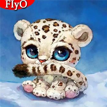Full Drill Leopard Snow 5D Diamond Painting