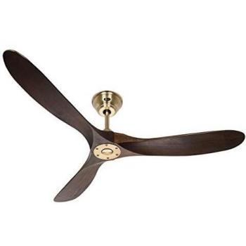 CasaFan ECO GENUINO 152 MG-NB Ventilateur de plafond 16,6 W (Ø x H) 1520 mm × 285 mm laiton avec télécommande, fonction hiver