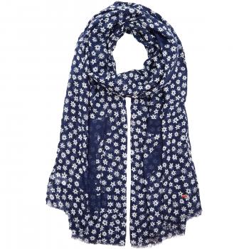 Tommy Hilfiger Bufanda Floral Hilfiger, Polo para Mujer, Rosa