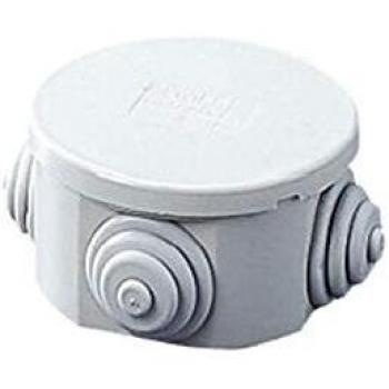 Scatola di distribuzione elettrica esterna rotonda con gommini IP44 65x35mm Gewiss GW44001