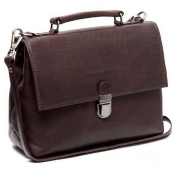 Sac de travail messenger en cuir marron – Renata – THE CHESTERFIELD – 29 cm – Bandoulière