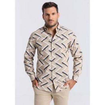 Camisa de manga larga Bendorff para hombre en color azul marino