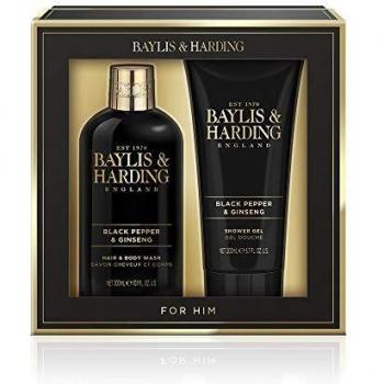 Black Pepper & Ginseng Grooming Set by Baylis & Harding