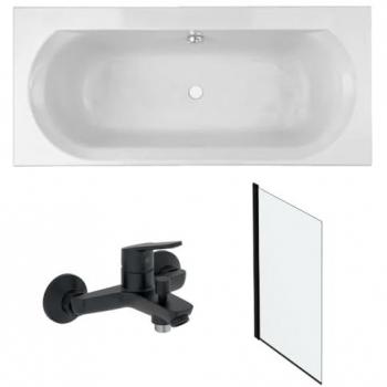 Bañera Elise 170x75 – Kit Integral en Negro Mate