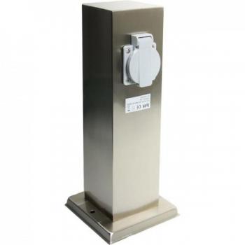 Energie Zuil met RVS Buitenstopcontact 1290