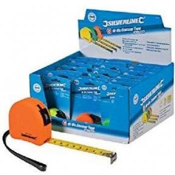 Silverline 273210 Hi-Vis Contour Tape 8m x 25mm