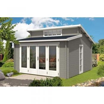 Abri de jardin Lausitz-40 ISO en bois massif 4x4m 40mm 19m²