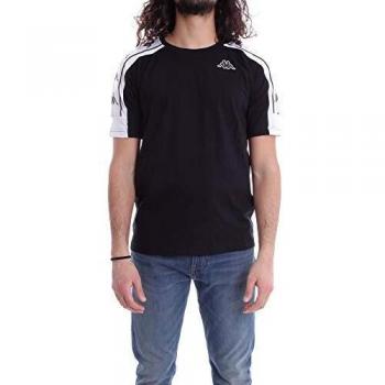 Kappa ARSET 222 Banda T-Shirt Homme, Noir, Taille L