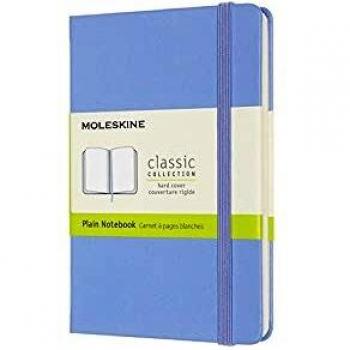 Moleskine Pocket Plain Notebook – Hard Cover, Hydrangea Blue