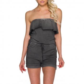 Sportlicher Vintage‑Hotpants‑Overall „Volant‑Borte S“