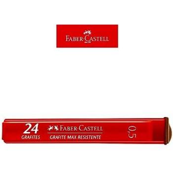 MINAS 0.5 HB FABER CASTELL POLYMER TUBO 12UD