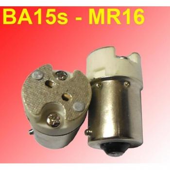 Adaptador de lámpara B15 B15s BA15s 1156 a MR16 G4 G5.3