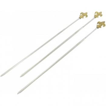 Vleesspies RVS 24 cm Set van 3 Stuks
