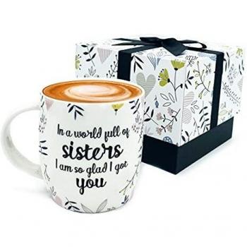 Geschenk-Tasse mit Spruch: „Sisters Forever“ – 380 ml