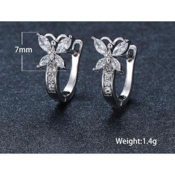 Tobillera de Circón en Plata S925 con Hebilla Ilimitada
