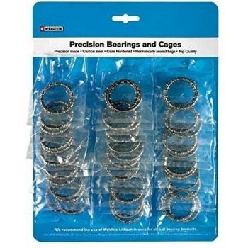 Weldtite 4,762 mm MTB Steering Ball Cages – 20 Pair Set (Silver, 39 mm, Unisex)