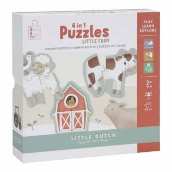 Little Dutch Puzzle Ferme 6 en 1