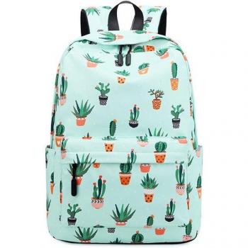 Sac à dos tendance cactus pour étudiants Fengdong