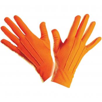 Clownhandschuhe Kurz mit Biesen – Widdmann Orange