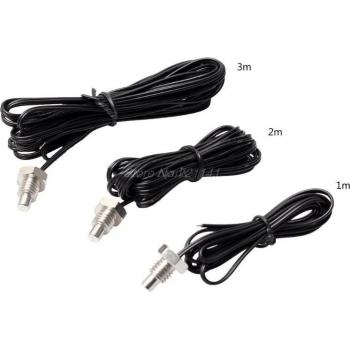 OOTDTY NTC 10K Thermistor Temperaturfühler mit M8 Gewinde 1m 2m 3m wasserdicht