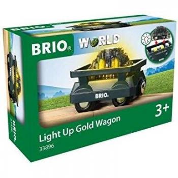 BRIO Light Up Gold Wagon