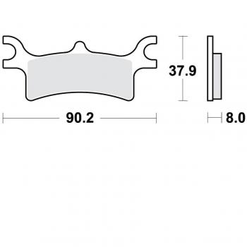 Pastiglie freno sinterizzate LUCAS MCB798SI