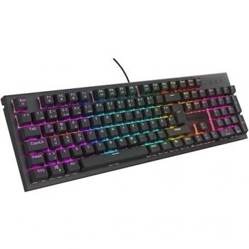Genesi Max – Tastiera Gaming THOR 303 con cavo DE, Silenziosa, Nero