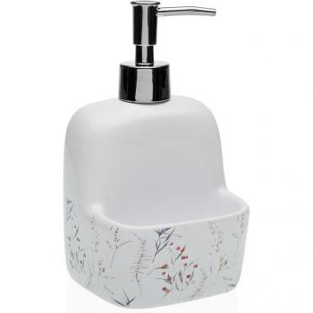 Dispenser per sapone ceramico Versa Fiore trasparente
